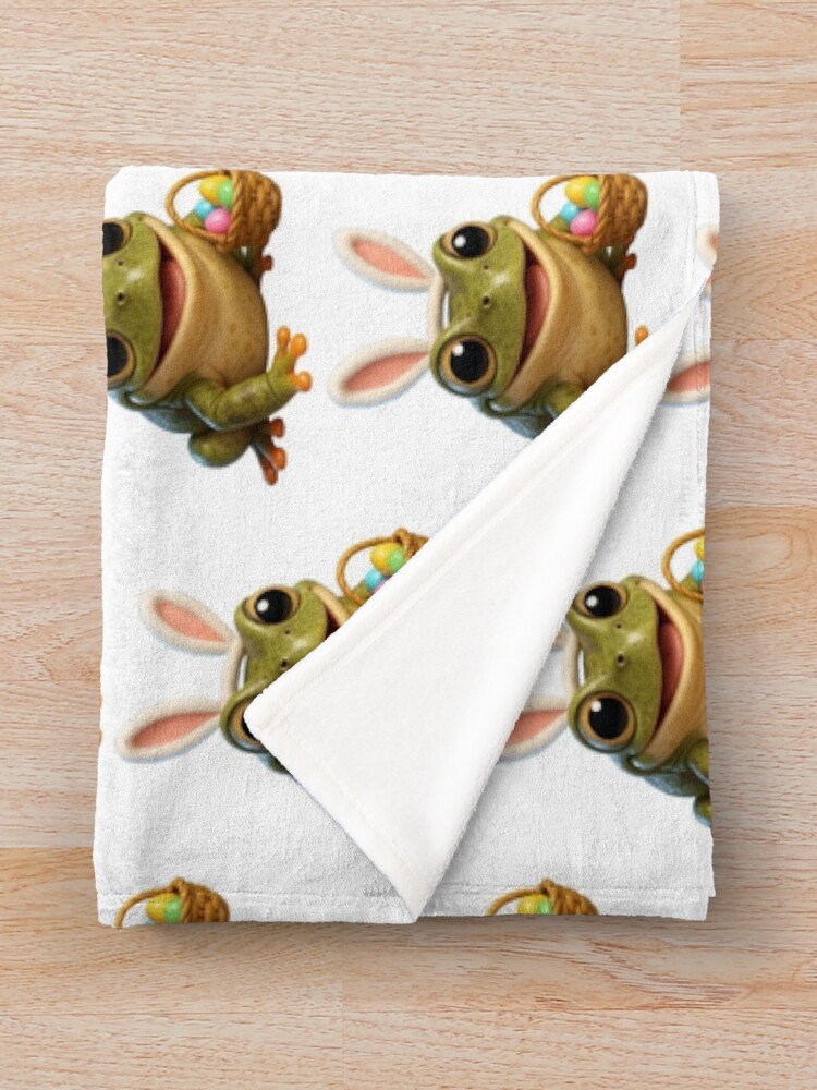 Thumbnail 3 of 6, Throw Blanket, Easter Tree Toad designed and sold by Sillytoe.
