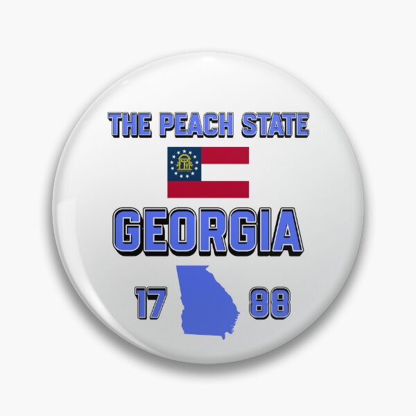 Item preview, Georgia: The Peach State's Southern Soul designed and sold by QuoteCanvas.TH.