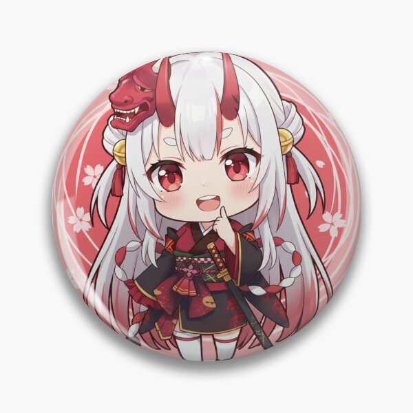 Item preview, Nakiri Ayame Chibi Sticker designed and sold by Chibis&Co.