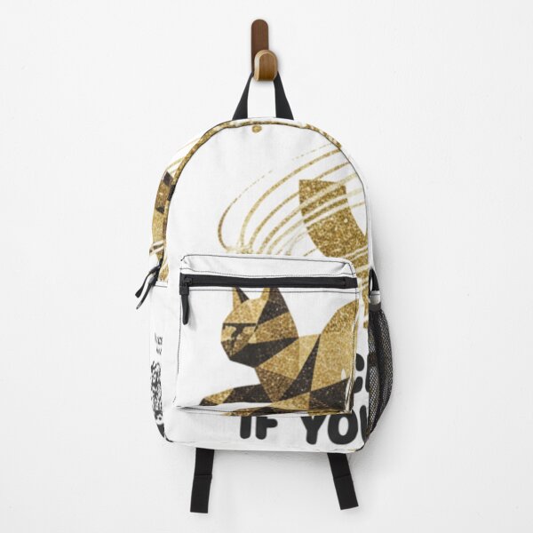 Item preview, Gold Cat-ch Me If You Can - Rich Cat Wealth Quote designed and sold by AdenDesign..
