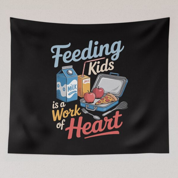 Item preview, Feeding Kids Is A Work of Heart School Lunch Lady designed and sold by jewellmeyers.