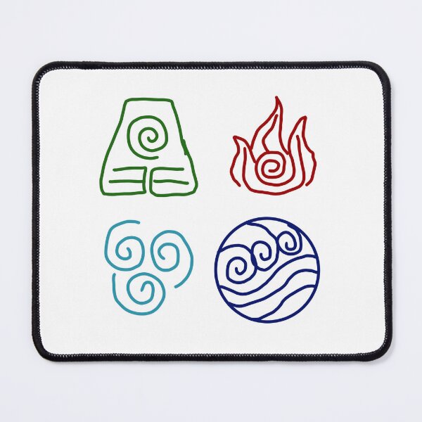 Item preview, Avatar The Last Airbender Element Symbols designed and sold by Samantha3124.