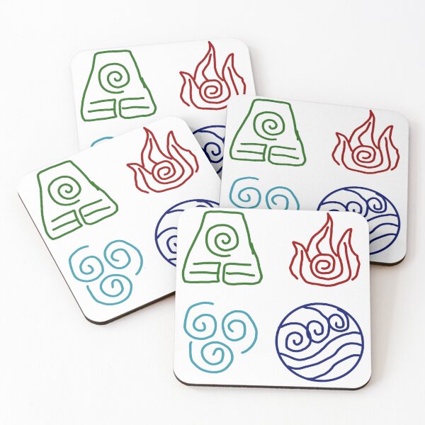 Item preview, Avatar The Last Airbender Element Symbols designed and sold by Samantha3124.
