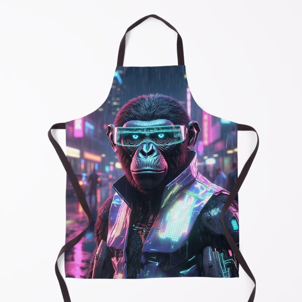 Item preview,  "Cyberpunk Neon Monkey Warrior"   designed and sold by MFMart.