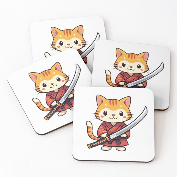 Item preview, Samurai Cat Sharpening Katana designed and sold by SunkenCost.