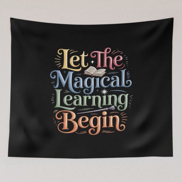 Item preview, LET THE MAGICAL LEARNING BEGIN back to school teacher designed and sold by joedavila.