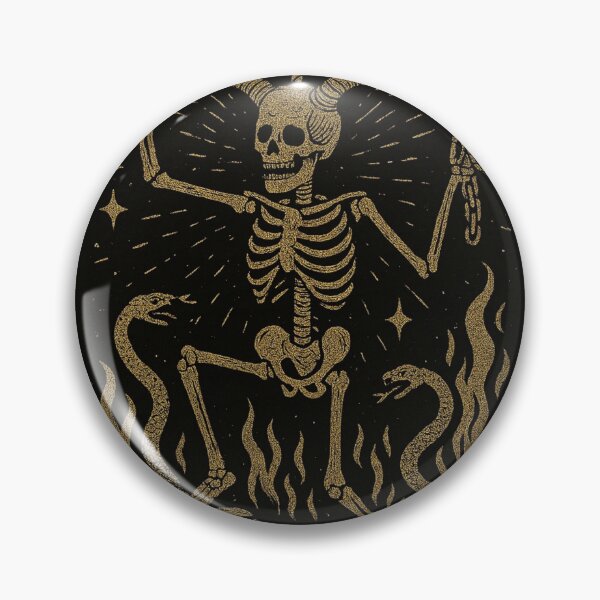 Item preview, The Devil Tarot Card – Libertas Per Damnationem | Skeleton Devil | Gothic Occult Vintage Illustration designed and sold by Youpiworld.