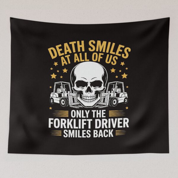 Item preview, Forklift Operator Death Smiles At All Of Us Forklift Driver designed and sold by cherylbartlett.