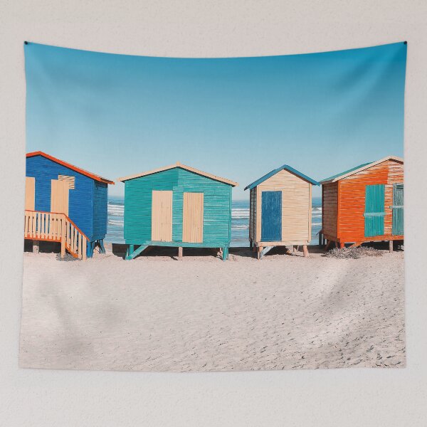 Aperçu de l'œuvre Muizenberg Beach Cabanas créée et vendue par MScott-Photo.