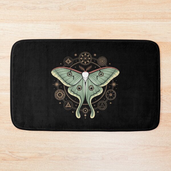 Item preview, Mystical Luna Moth Sacred Geometry Mandala designed and sold by Ambient Mind Design.