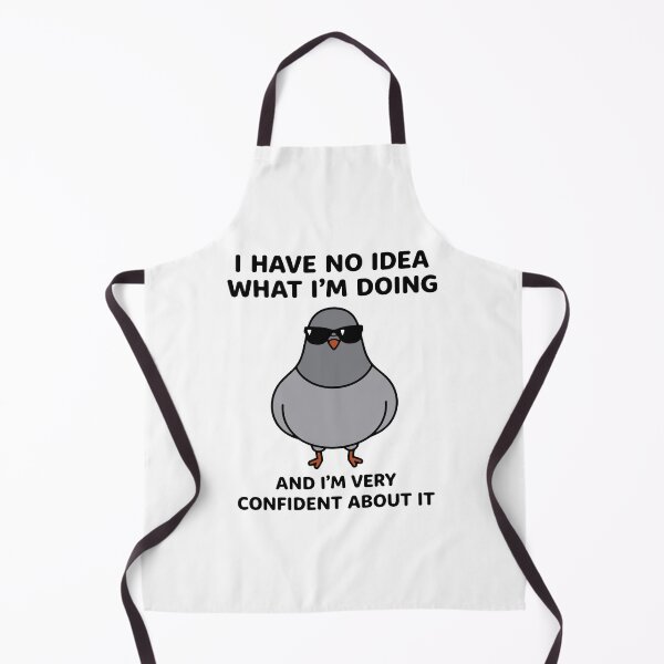 Item preview, I Have No Idea What I’m Doing Funny Confident Pigeon designed and sold by gunaone-design.