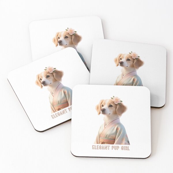 Item preview, Elegant Pup Girl – Stylish Dog Lover Fashion Design designed and sold by PrintoraSpirit.