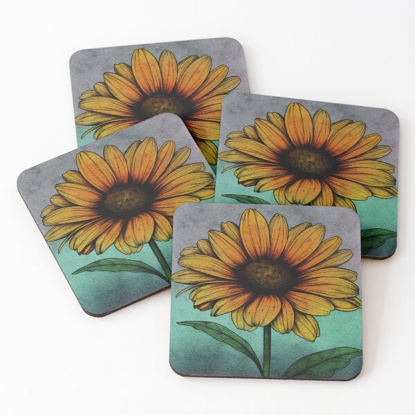 Item preview, Watercolor sunflower designed and sold by Onehappyhook.
