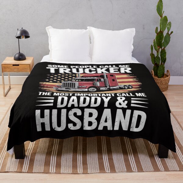 Item preview, Some People Call Me Trucker Family Mens Trucker Daddy & Husband - Truck Driver designed and sold by DarioRosales.