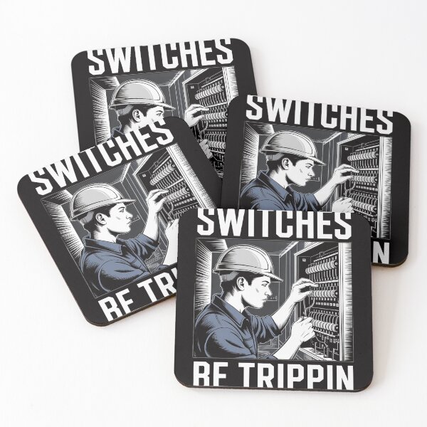 Item preview, Switches Be Trippin Electrician Electrical Work Men designed and sold by DarioRosales.