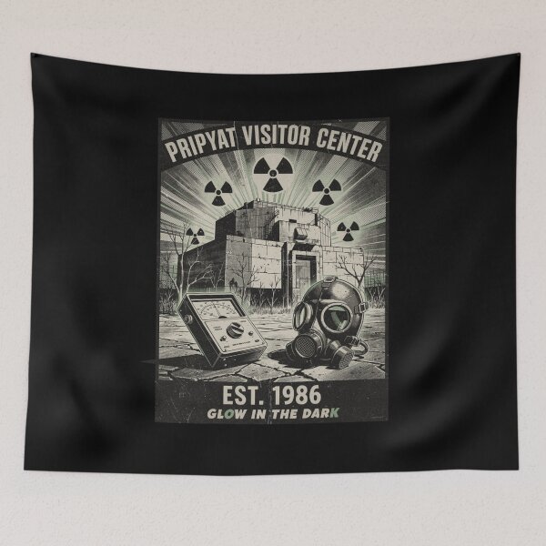 Item preview, Pripyat Visitor Center 1986 - Chernobyl Nuclear Disaster Retro Poster designed and sold by w66aboo.