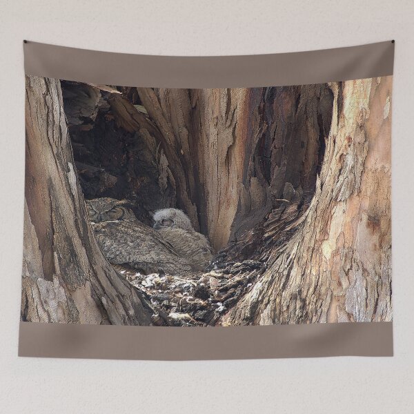 Item preview, Hidden Refuge: Woodland Nest Within a Hollow Trunk designed and sold by Armadillo222.