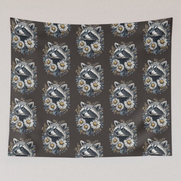 Item preview, Raccoon Vintage style animals collection designed and sold by EnjoyFunGifts.