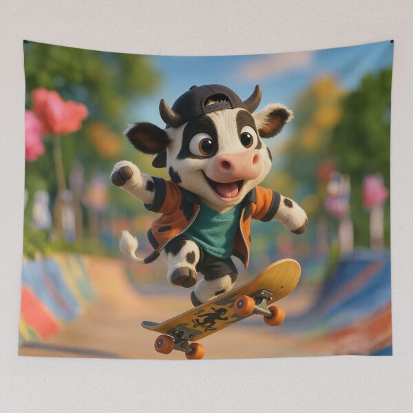 Item preview, Skater Lineback Cattle Cow designed and sold by Sillytoe.