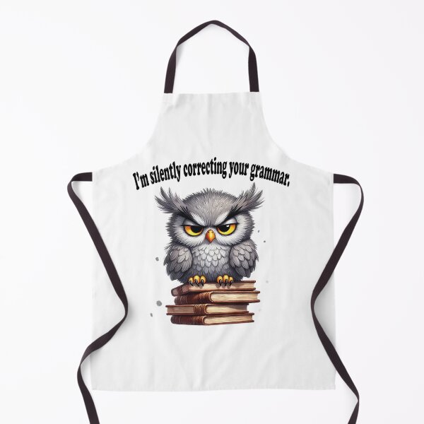 Item preview, Grumpy Owl Correcting Your Grammar designed and sold by Creative-Curios.