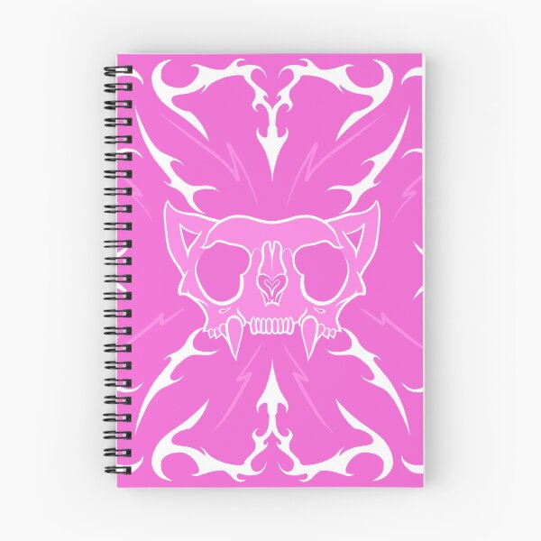 Artikelvorschau, Y2K Katzenschädel Pink Goth Symmetrie Cyber Sigilismus entworfen und verkauft von Vexes.