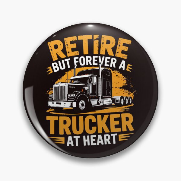 Item preview, Retired But Forever Trucker At Heart Truck Driver designed and sold by MichaelStalkas.