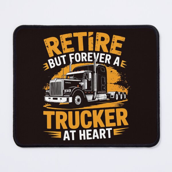 Item preview, Retired But Forever Trucker At Heart Truck Driver designed and sold by MichaelStalkas.
