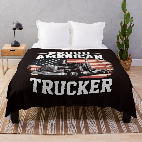 Item preview, Proud American Trucker product Truck Driver Gifts Men Women designed and sold by MichaelStalkas.
