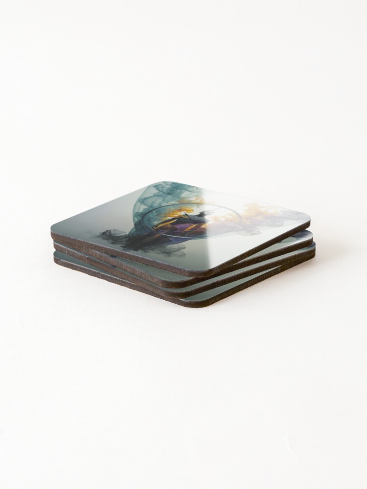 Thumbnail 4 of 5, Coasters (Set of 4), TIME designed and sold by HelloThereStore.