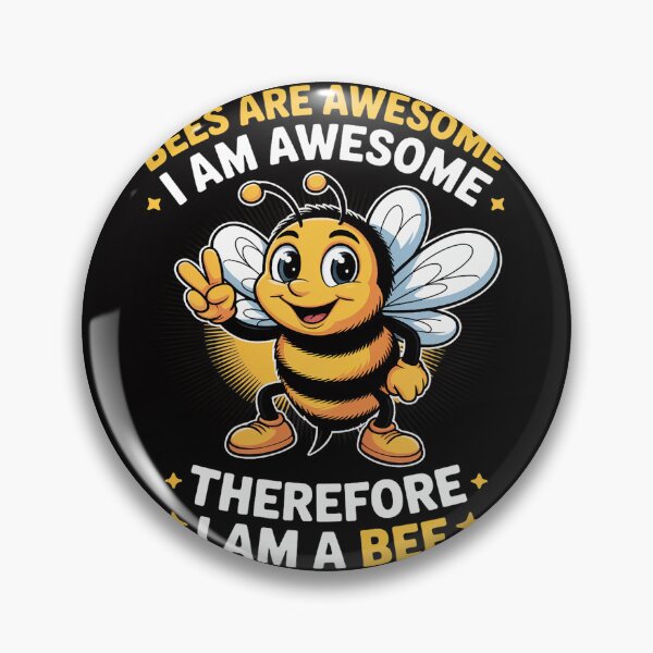 Item preview, Bees Are Awesome Bumble Bee Kids Girls Boys designed and sold by Vexat062Art.