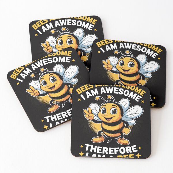 Item preview, Bees Are Awesome Bumble Bee Kids Girls Boys designed and sold by Vexat062Art.