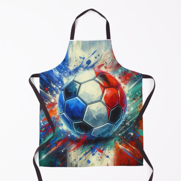 Item preview, France Soccer Ball Art Dynamic Football Painting in French Flag Colors designed and sold by ssmg80.