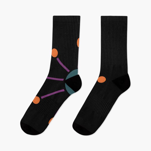 Item preview, Abstract Network Hub Geometric Minimalist Design designed and sold by Silent Watch Threads..