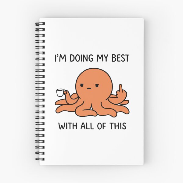 Item preview, Cute Octopus Doing My Best - Tired Octopus Coffee Lover Humor designed and sold by gunaone-design.