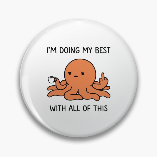 Item preview, Cute Octopus Doing My Best - Tired Octopus Coffee Lover Humor designed and sold by gunaone-design.