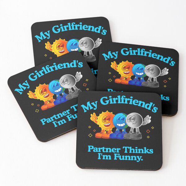 Item preview, My Girlfriend’s Partner Thinks I’m Funny – Poly Relationship Humor Design designed and sold by KrisBee Presents Dot Fun.
