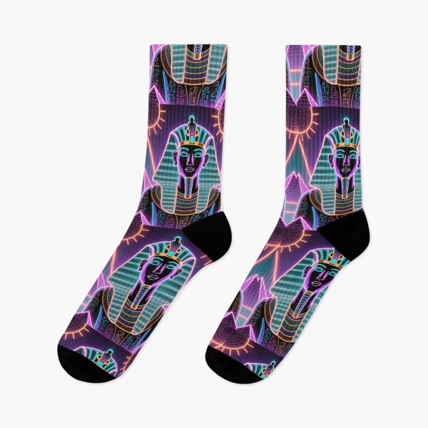 Item preview, Neon Pharaoh – Retro Futuristic Egyptian Ar2 designed and sold by AnadAA.