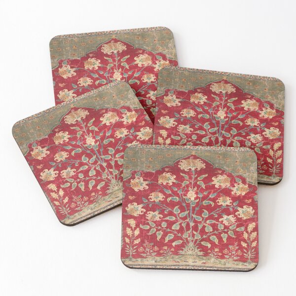 Item preview, Indian Floral Rug 17th Century Fine Art Print designed and sold by Vicky Brago-Mitchell®.