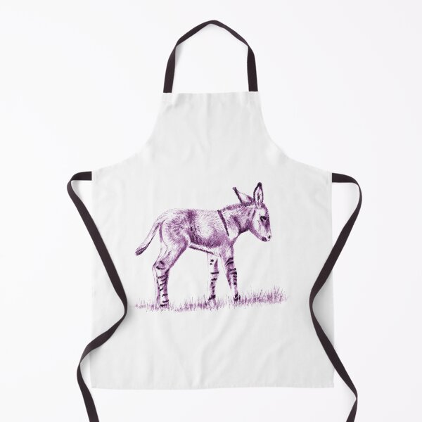 Item preview, Drawing of a standing donkey - purple colorized version designed and sold by SylvieG18.