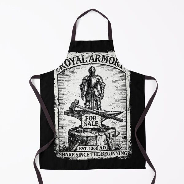 Item preview, Royal Armory Est 1066 - Vintage Knight & Anvil Blacksmith Sign designed and sold by w66aboo.