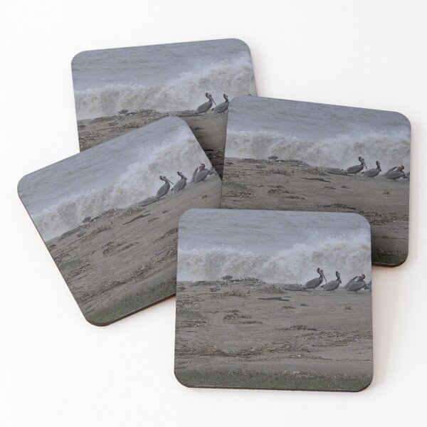 Item preview, Pelican Gathering at the Surf’s Edge designed and sold by Armadillo222.