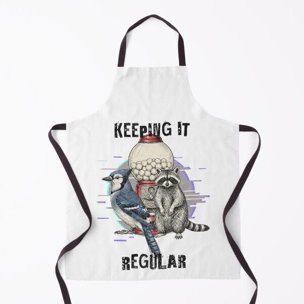 Item preview, Keeping It Regular: Blue Jay & Raccoon designed and sold by Nacho Average Designs.