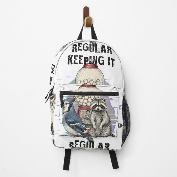 Item preview, Keeping It Regular: Blue Jay & Raccoon designed and sold by Nacho Average Designs.