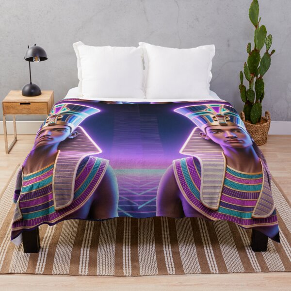 Item preview, Neon Pharaoh – Retro Futuristic Egyptian Ar3 designed and sold by AnadAA.