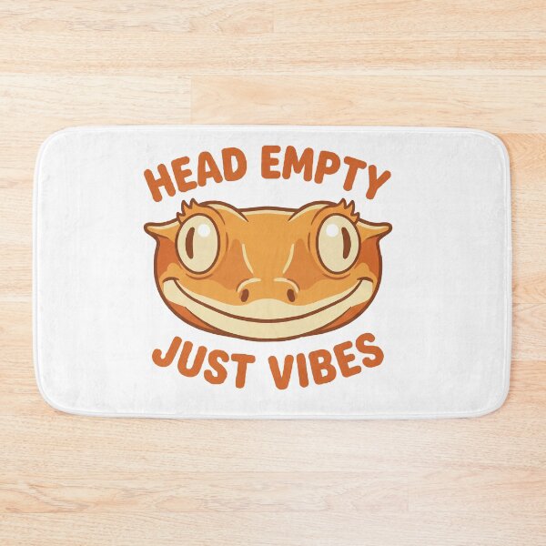 Item preview, Head Empty Just Vibes - Funny Crested Gecko Meme designed and sold by Petzzz.