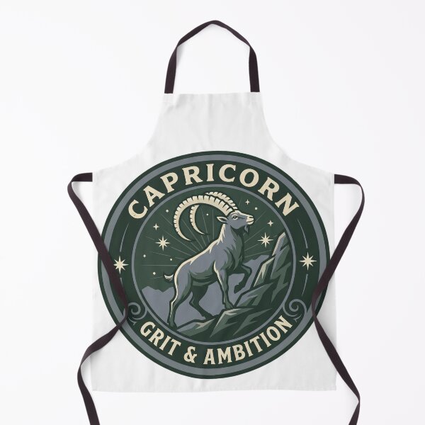 Item preview, Capricorn Grit & Ambition Vintage Zodiac Sea-Goat Emblem designed and sold by VandalMuse.