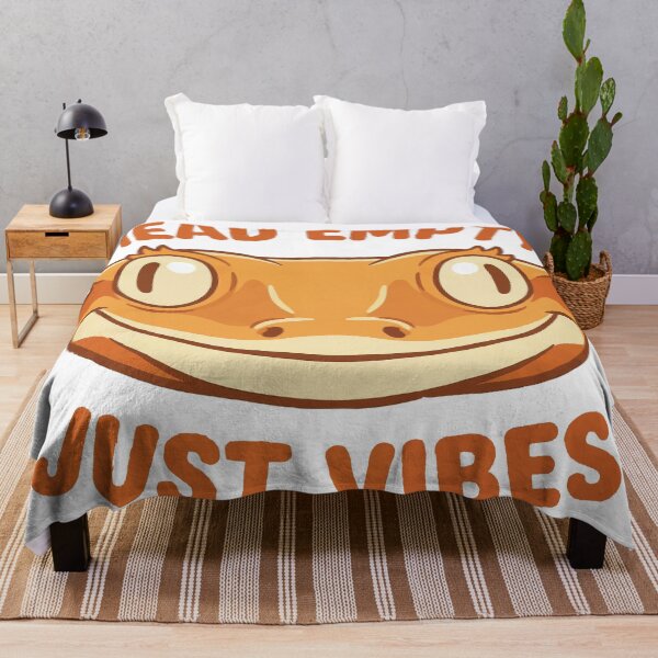 Item preview, Head Empty Just Vibes - Funny Crested Gecko Meme designed and sold by Petzzz.