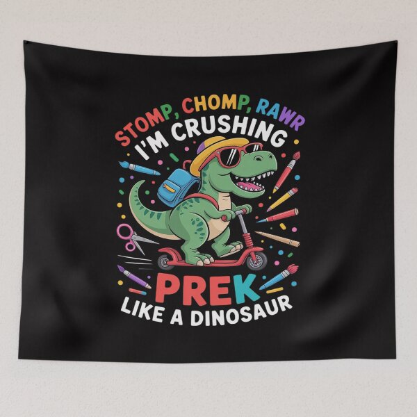 Item preview, Dinosaur Pre-K Back to School First Day of School designed and sold by demarioTTS.