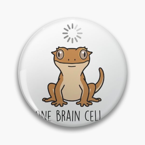 Item preview, Loading Brain Cell - Funny Derpy Crested Gecko designed and sold by Petzzz.