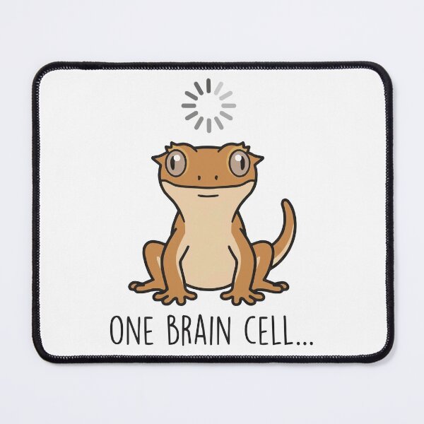 Item preview, Loading Brain Cell - Funny Derpy Crested Gecko designed and sold by Petzzz.
